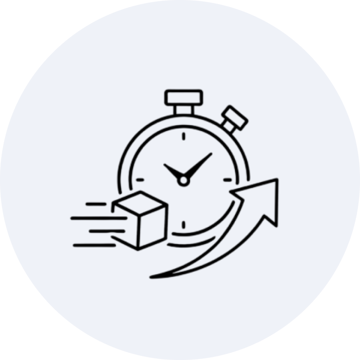 手間がかからず早い納品