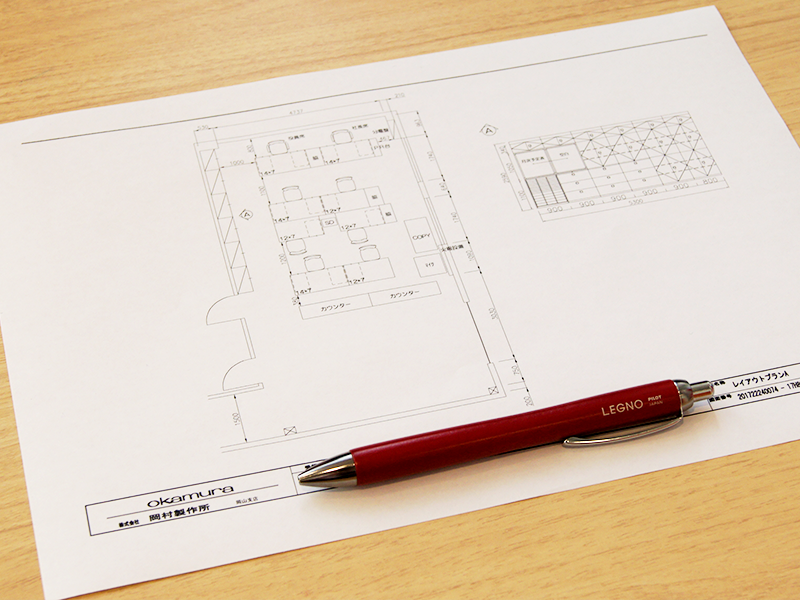 オフィスレイアウト図面作成をスピード対応